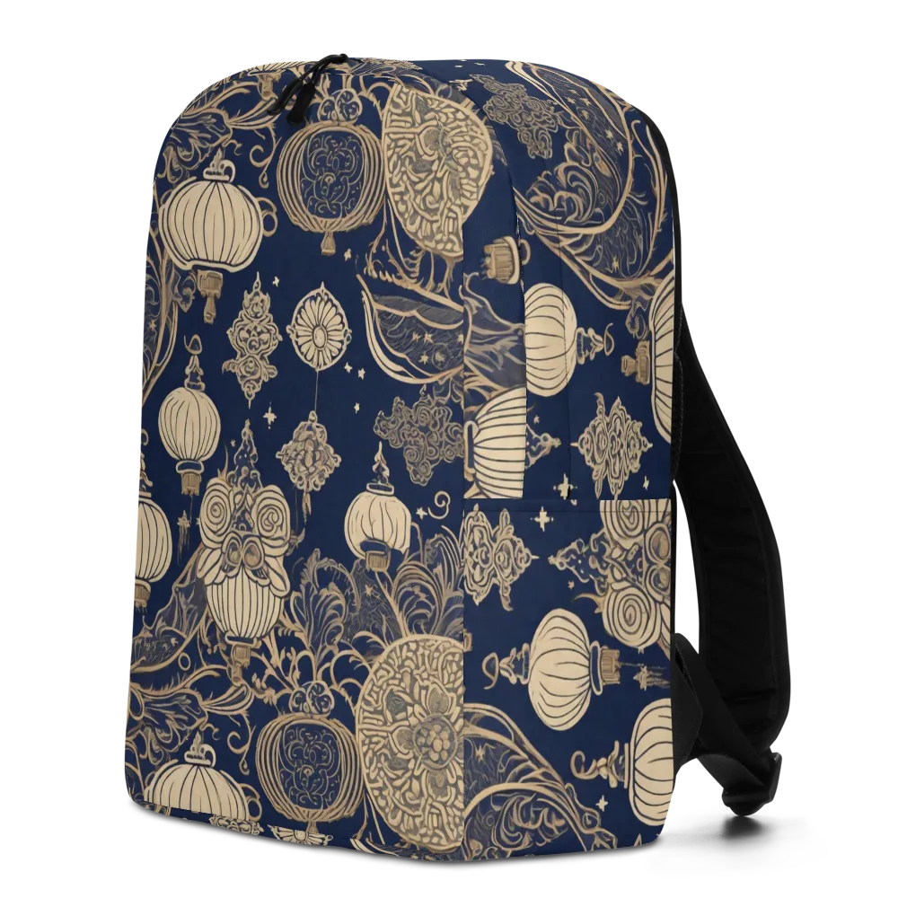 Midnight Lanterns on Minimalist Backpack — Left