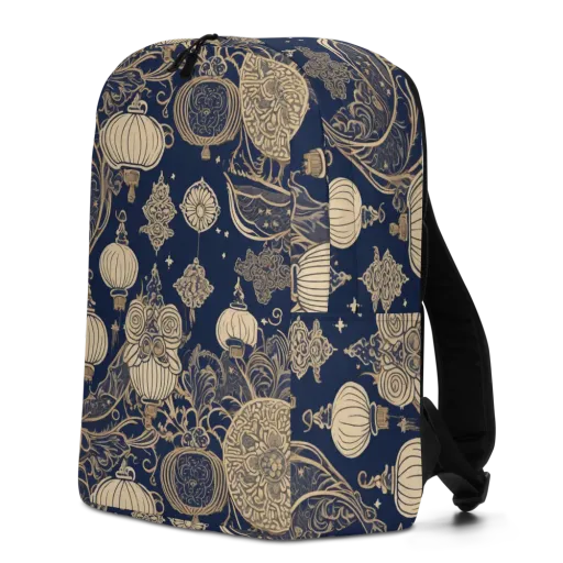 Midnight Lanterns on a Minimalist Backpack