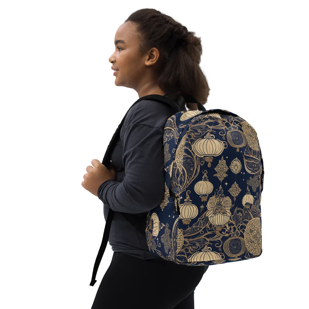 Midnight Lanterns on Minimalist Backpack — Right Front