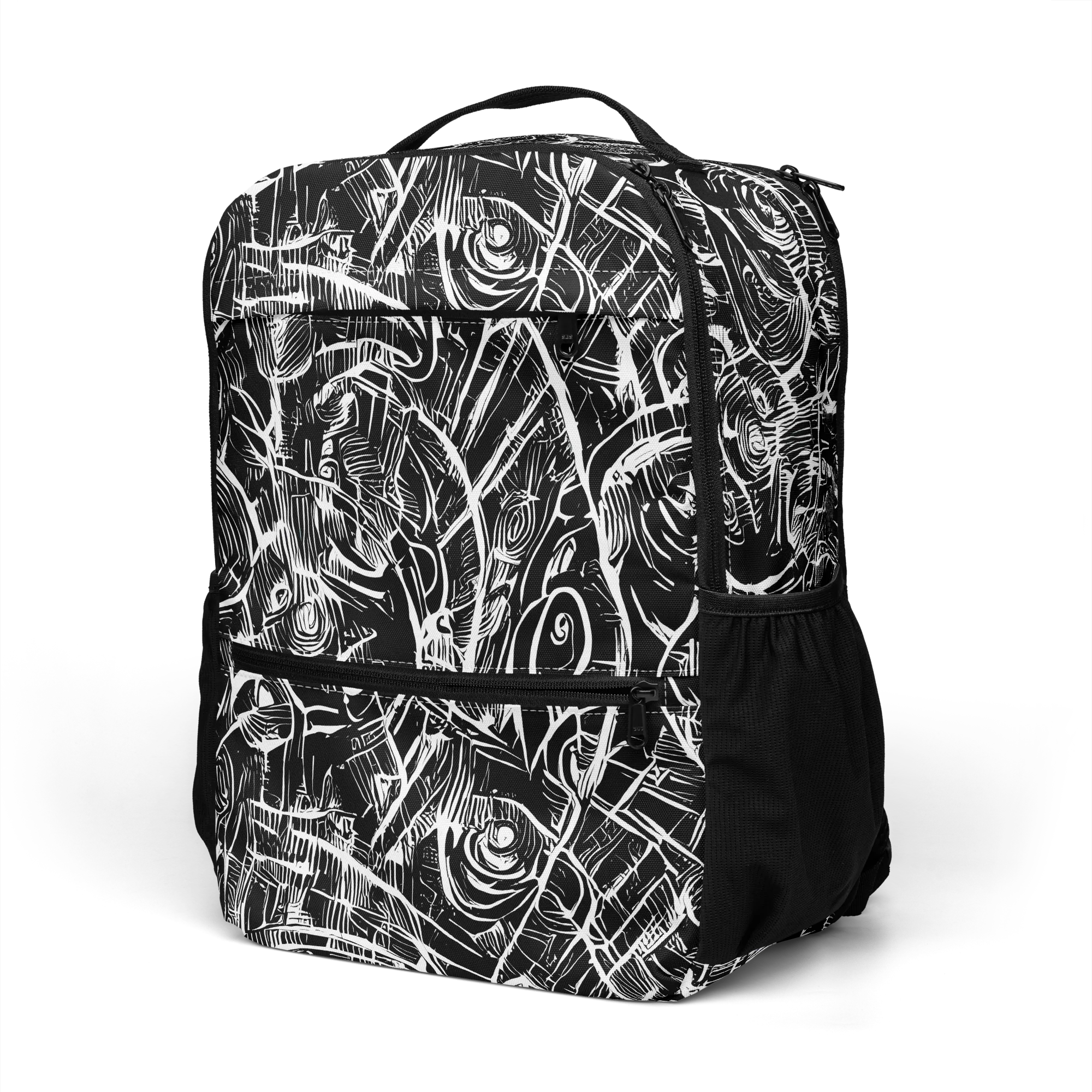 Noir Botanica on Utility Backpack — Left Front