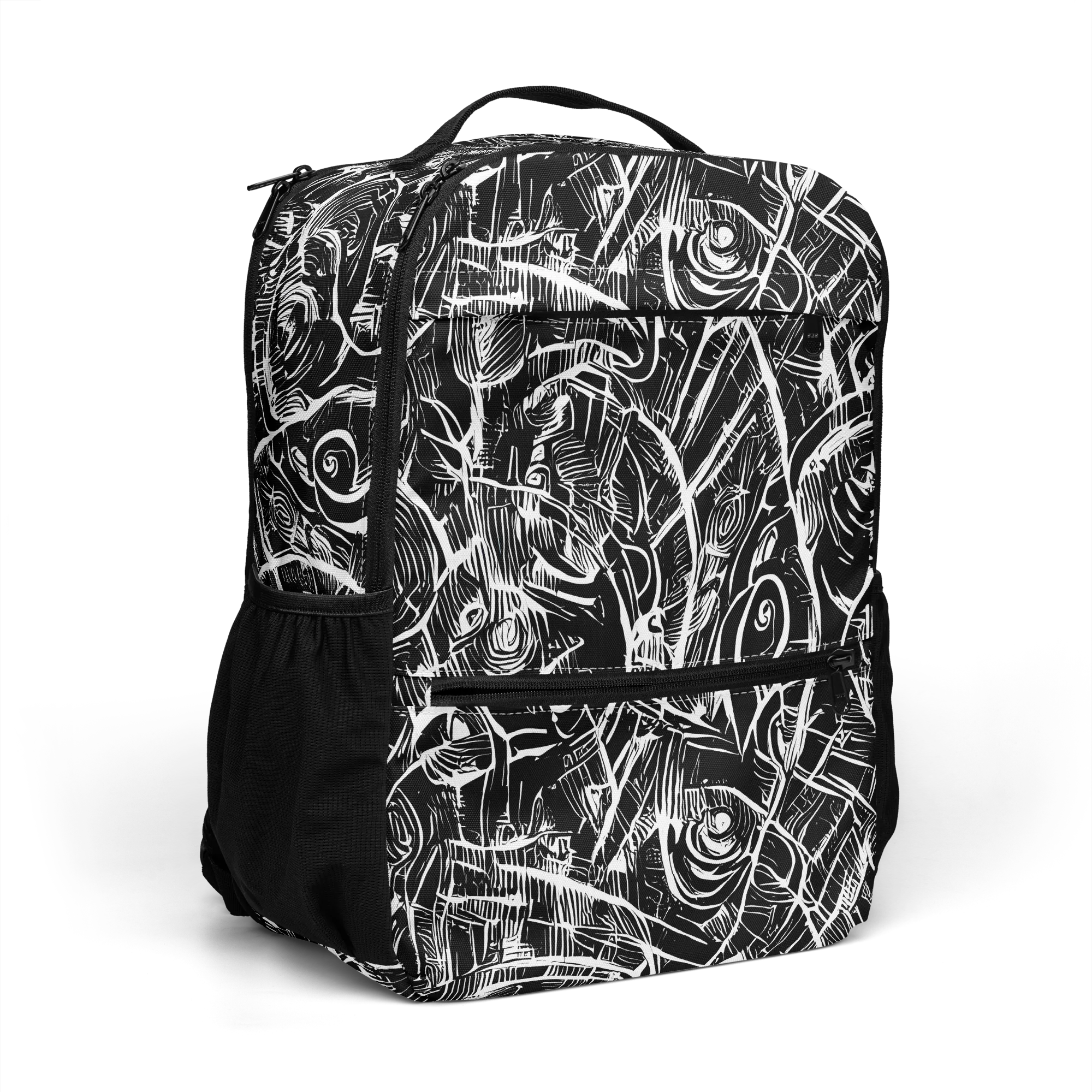 Noir Botanica on Utility Backpack — Right Front