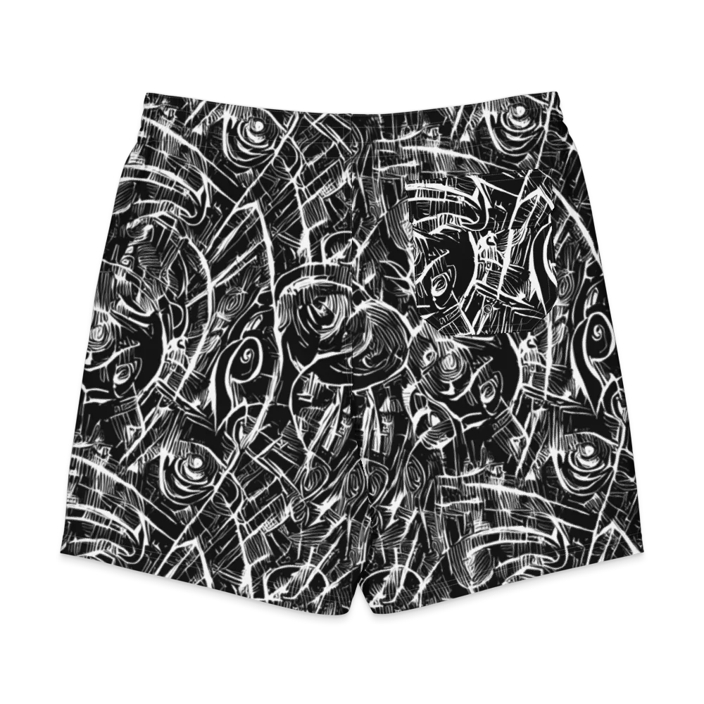 Noir Botanica on Men's Board Shorts — Back