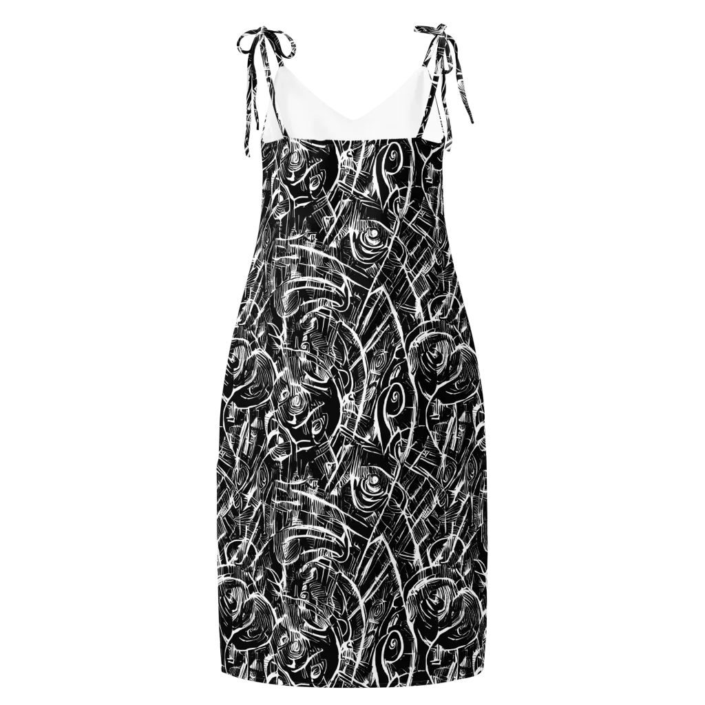 Noir Botanica on Slip Dress — Back