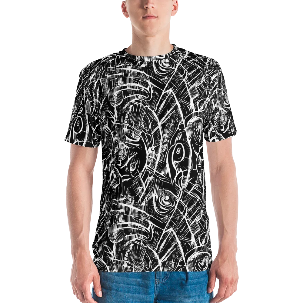Noir Botanica on Men's Crew Neck T-Shirt — Front