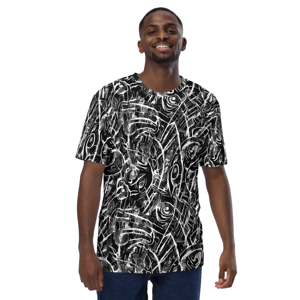 Noir Botanica on Men's Crew Neck T-Shirt — Front