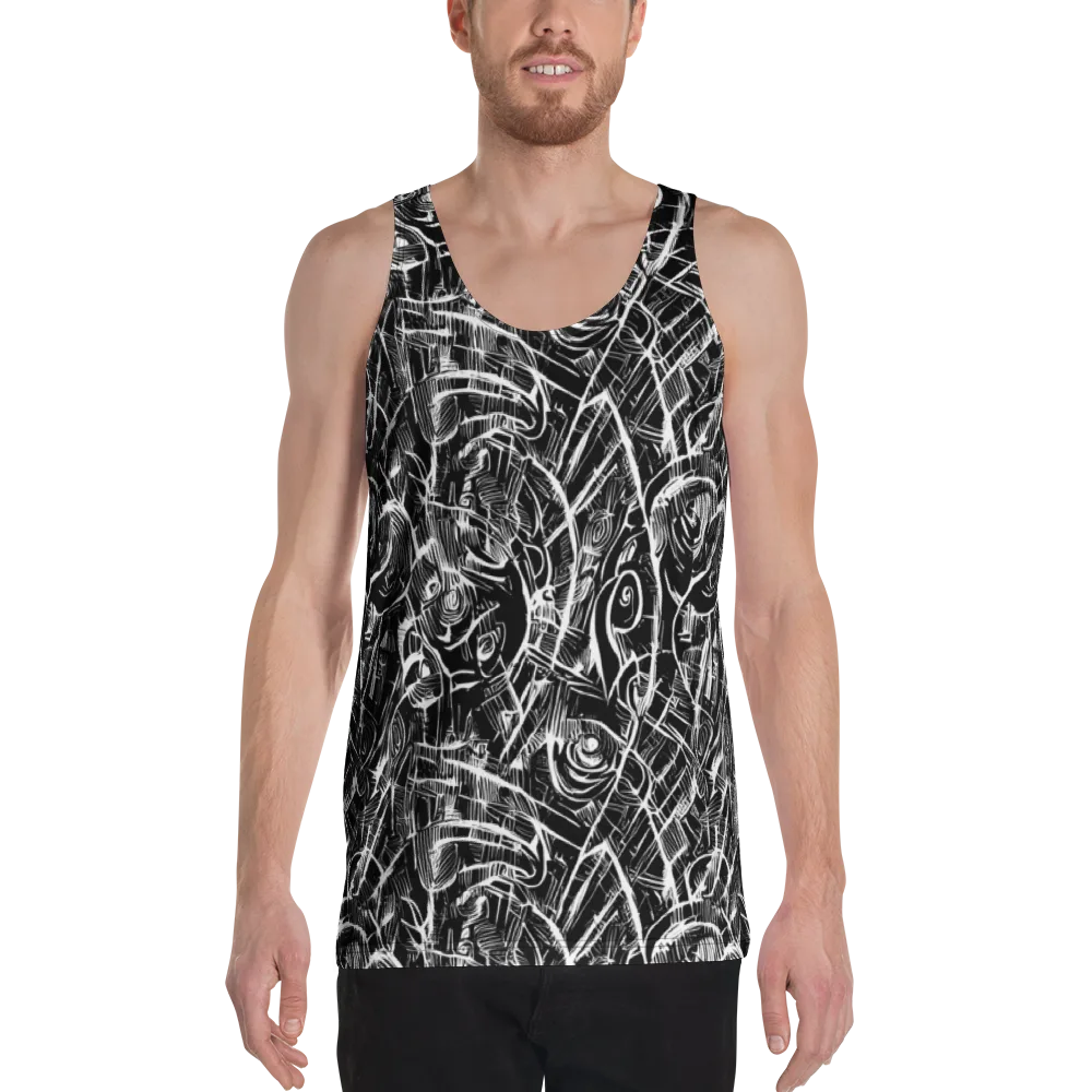 Noir Botanica on Men's Tank Top — Front