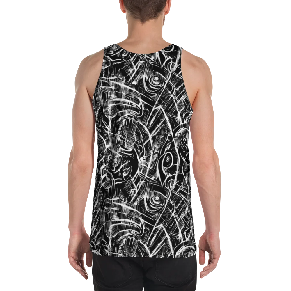 Noir Botanica on Men's Tank Top — Back