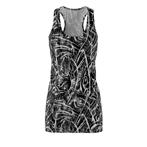 Noir Botanica on a Racerback Dress