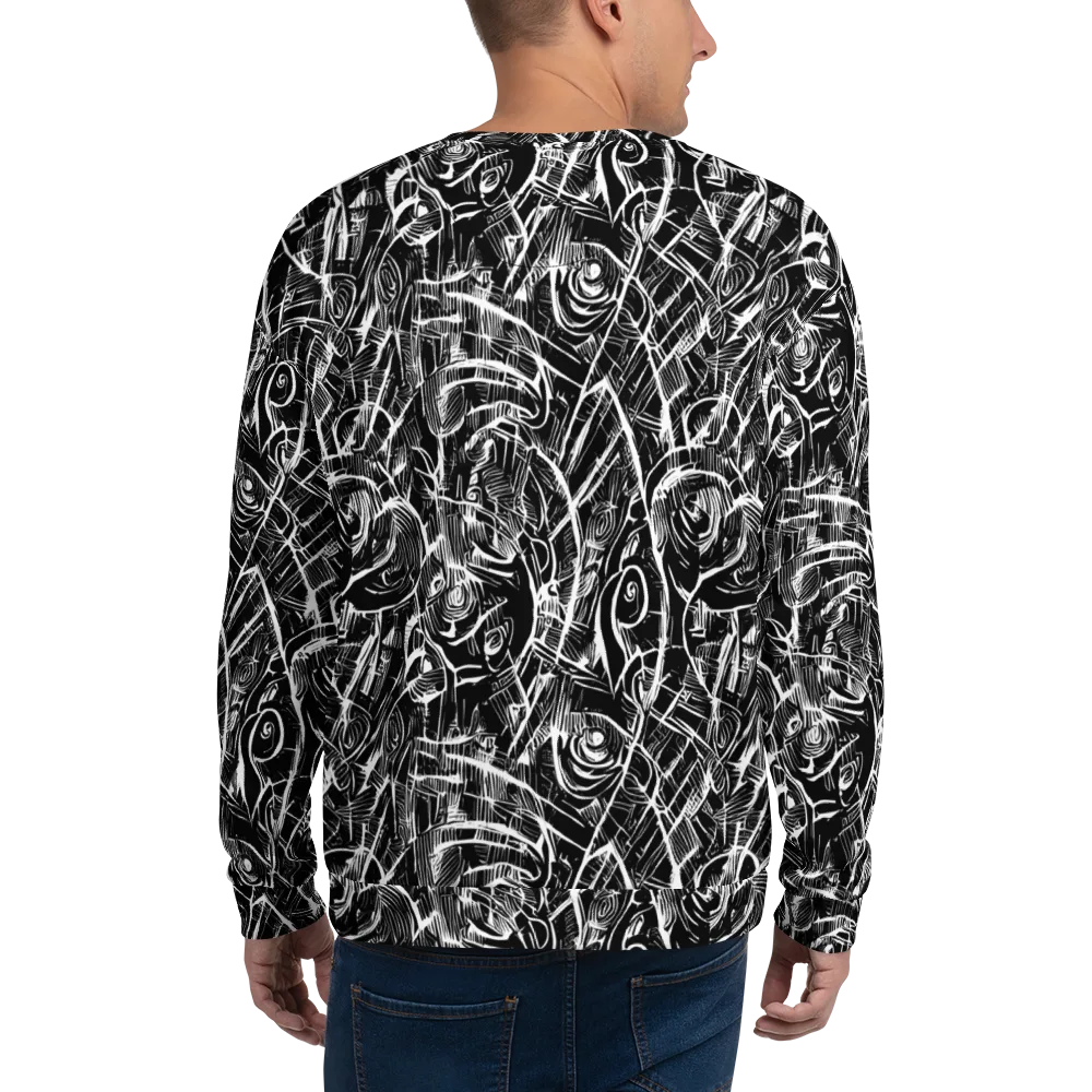 Noir Botanica on Sweatshirt — Back