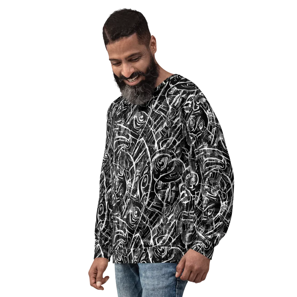 Noir Botanica on Sweatshirt — Left Front