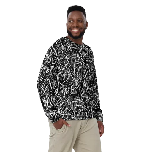 Noir Botanica on a Sweatshirt