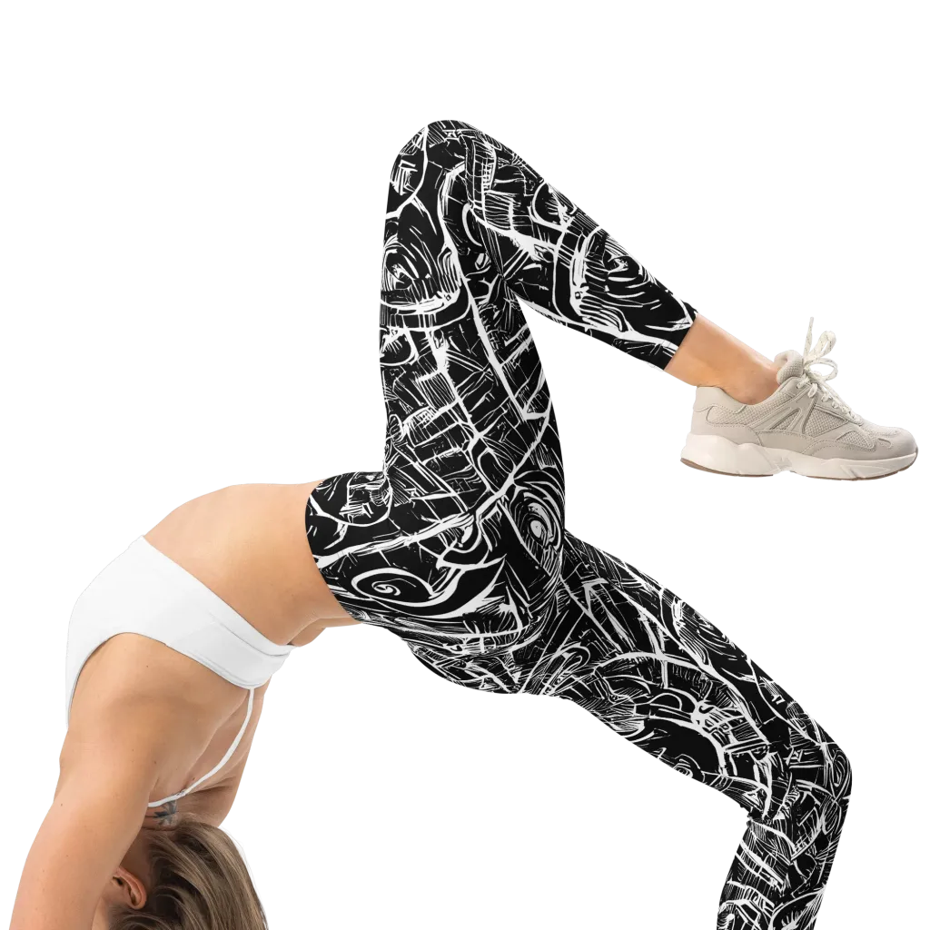 Noir Botanica on Leggings — Right
