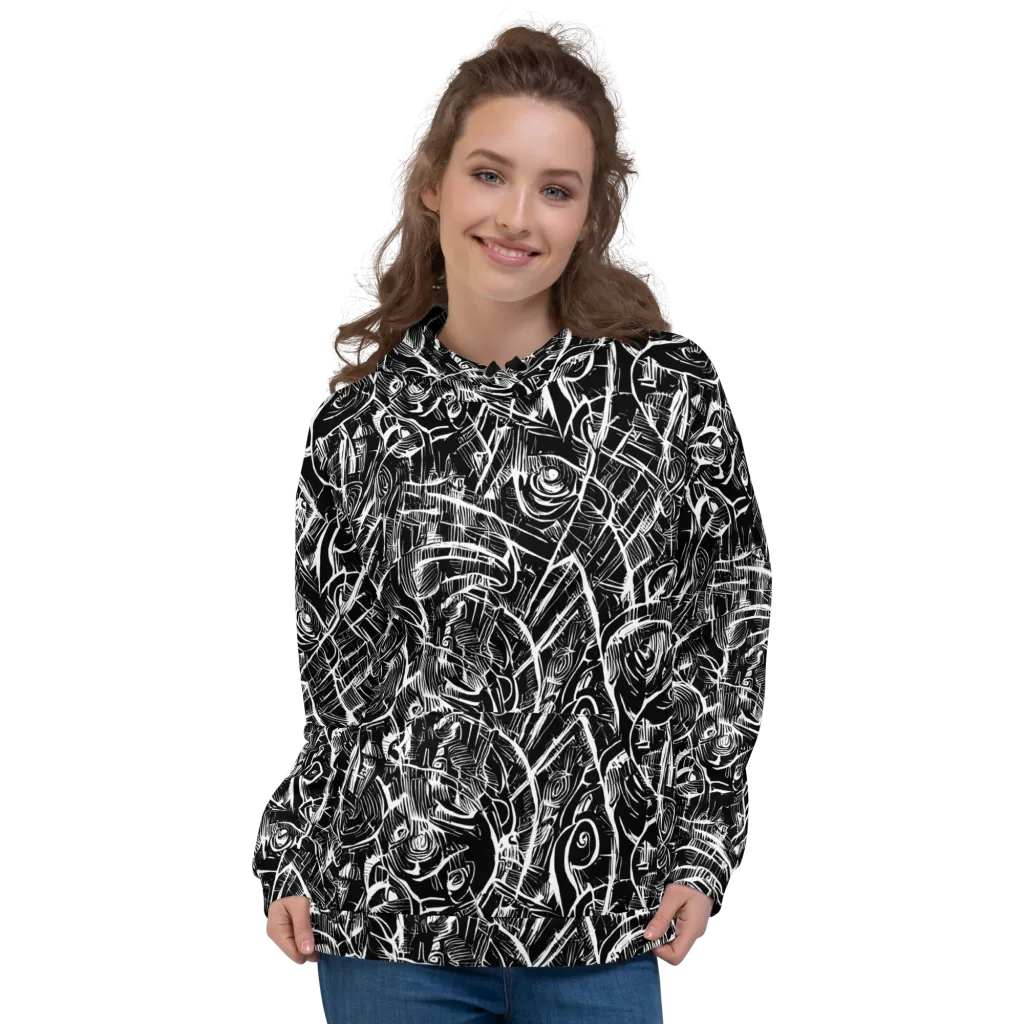 Noir Botanica on Hoodie — Front
