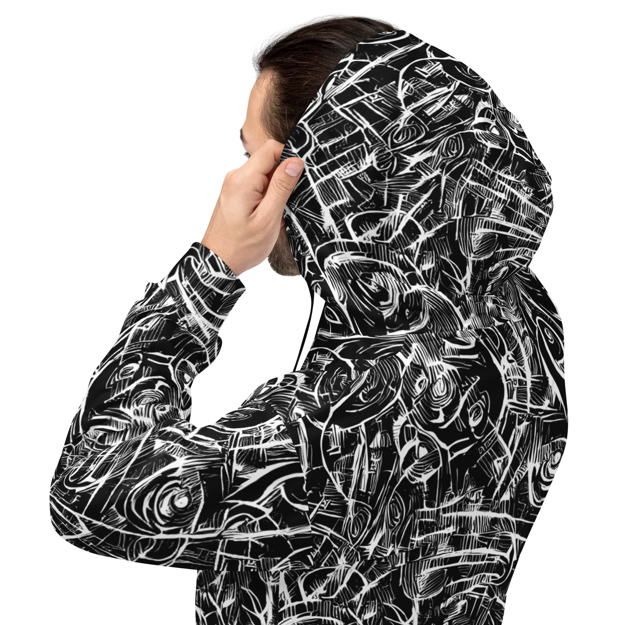 Noir Botanica on Hoodie — Back
