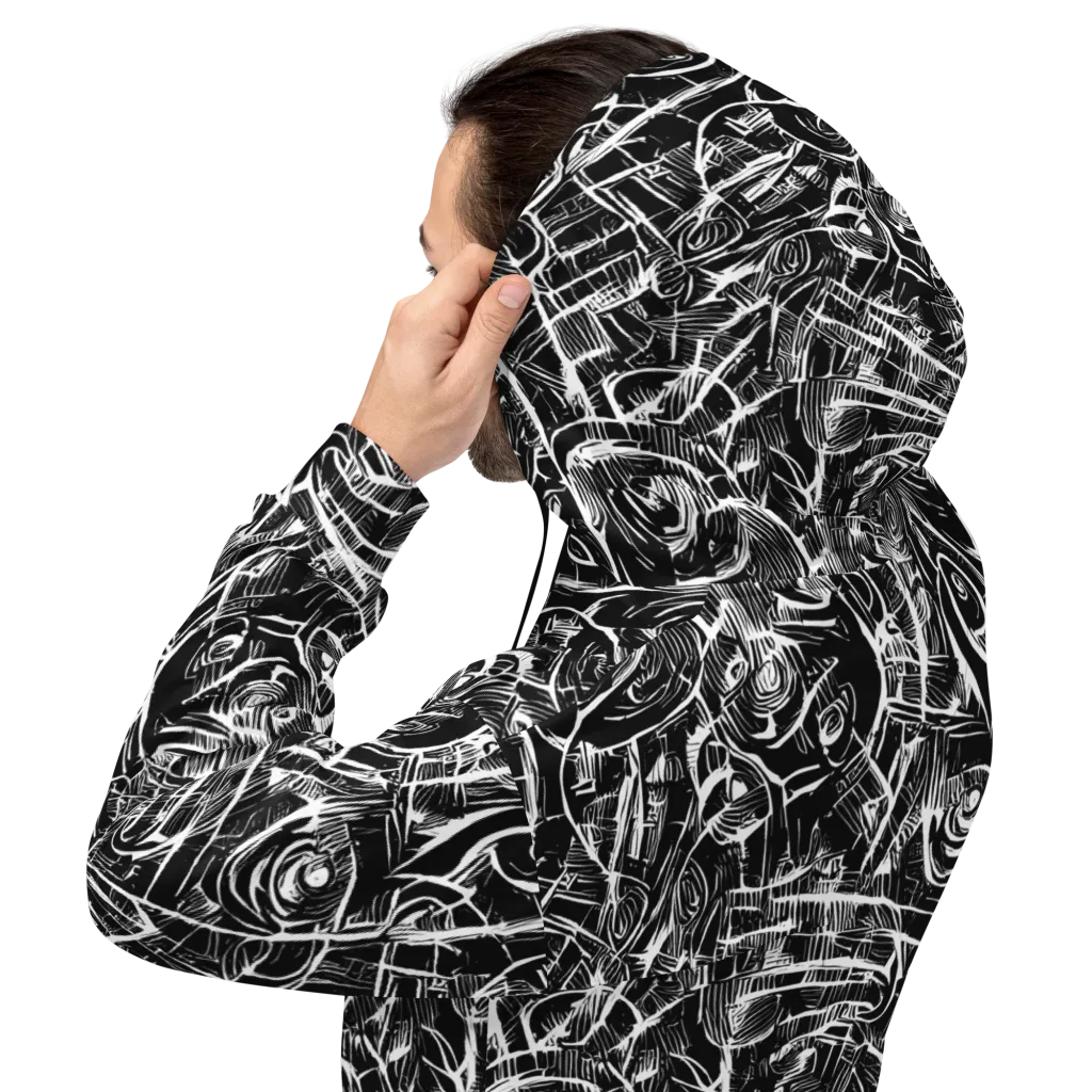 Noir Botanica on Hoodie — Back