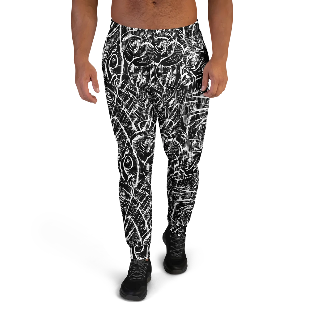 Noir Botanica on Men's Joggers — Front