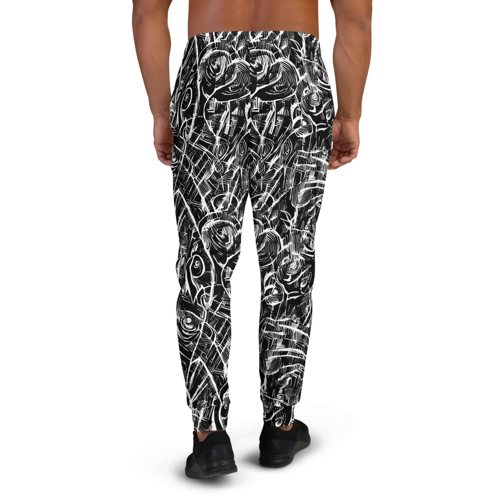 Noir Botanica on Men's Joggers — Back