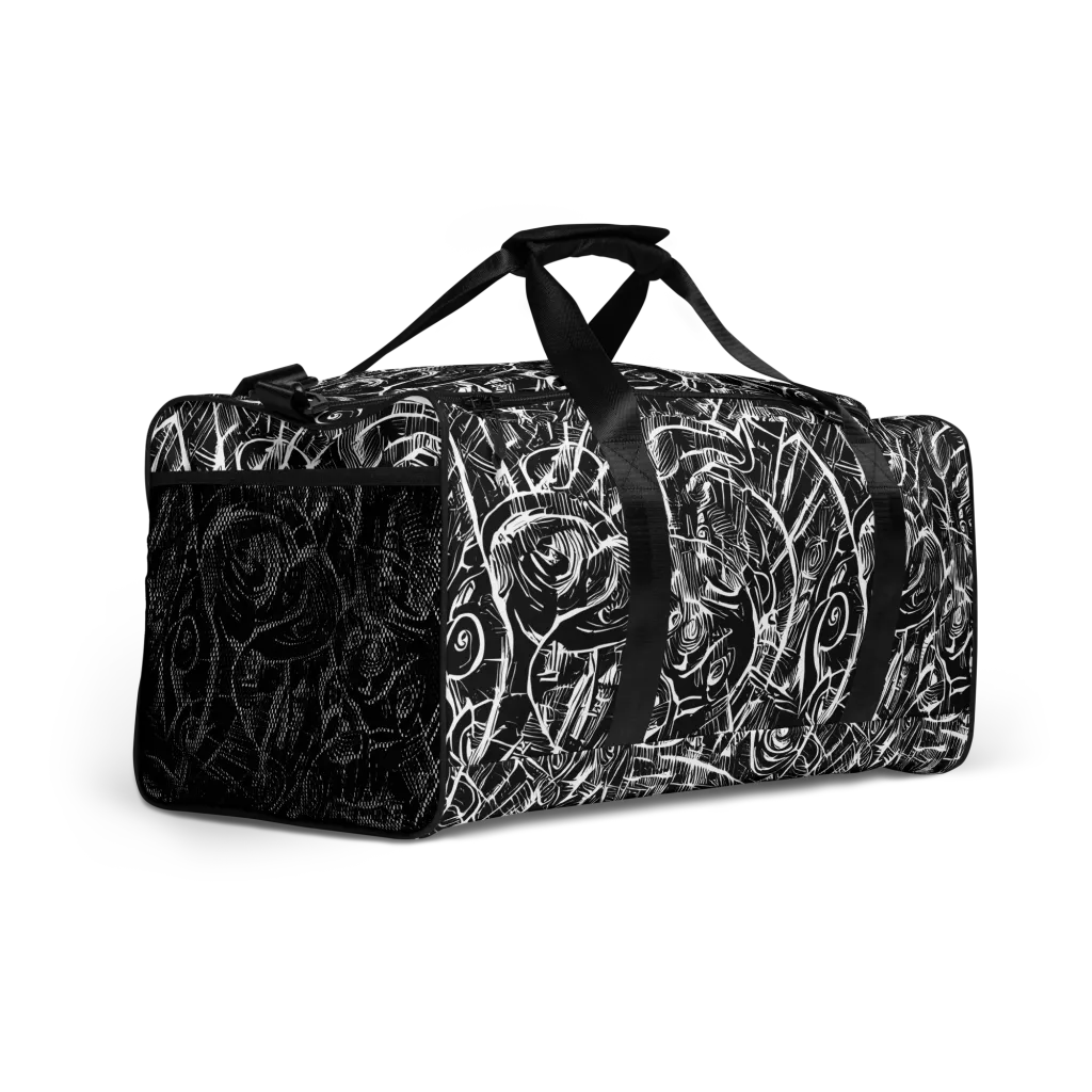 Noir Botanica on Duffle Bag — Right Front