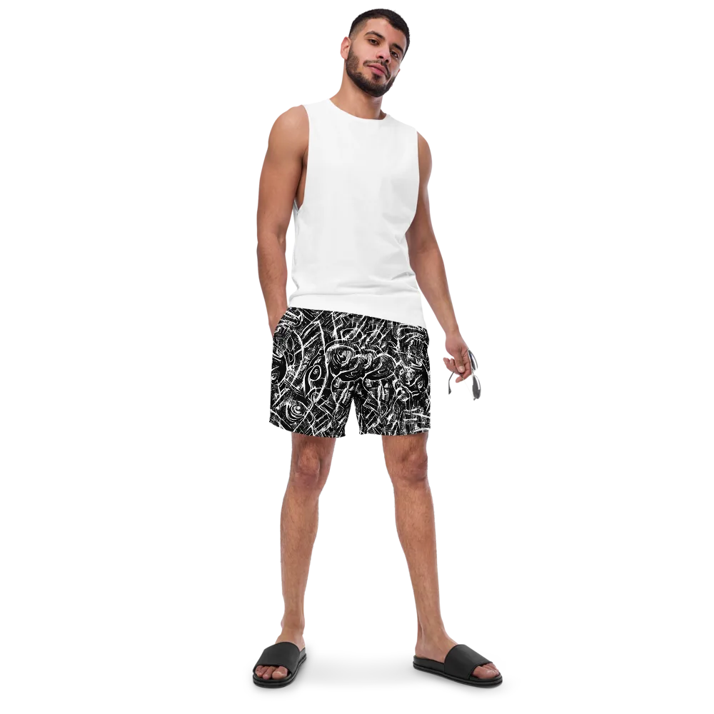 Noir Botanica on Swim Trunks — Front