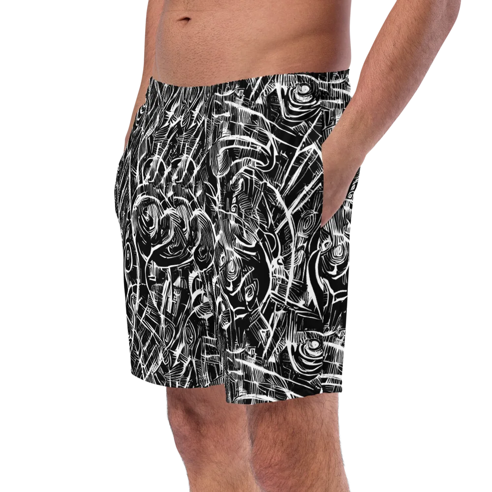 Noir Botanica on Swim Trunks — Left Front