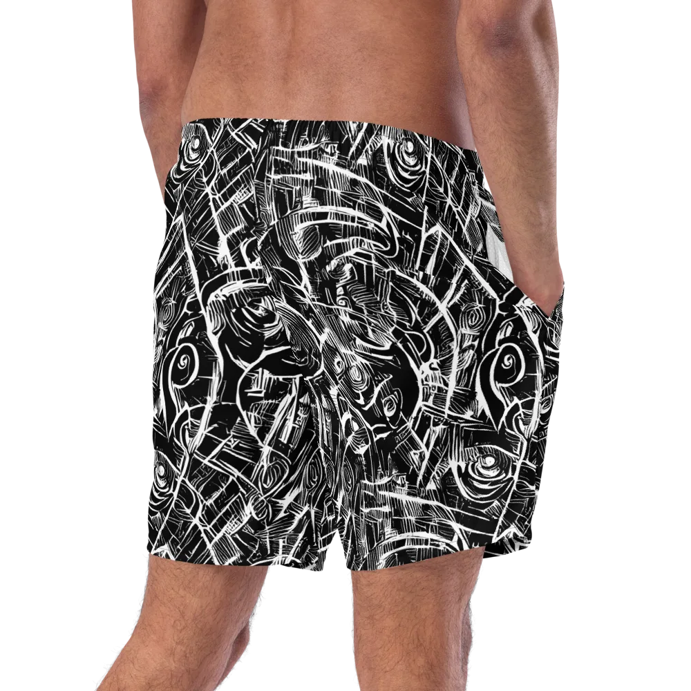 Noir Botanica on Swim Trunks — Right Back