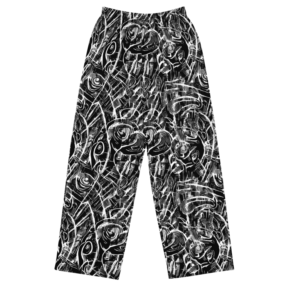 Noir Botanica on Wide-Leg Pants — Front