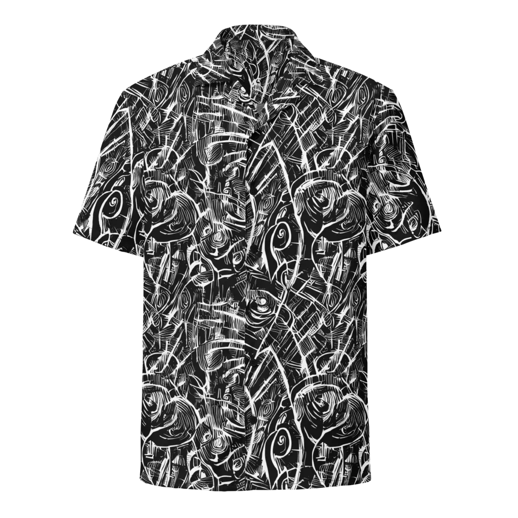 Noir Botanica on Button Shirt — Front