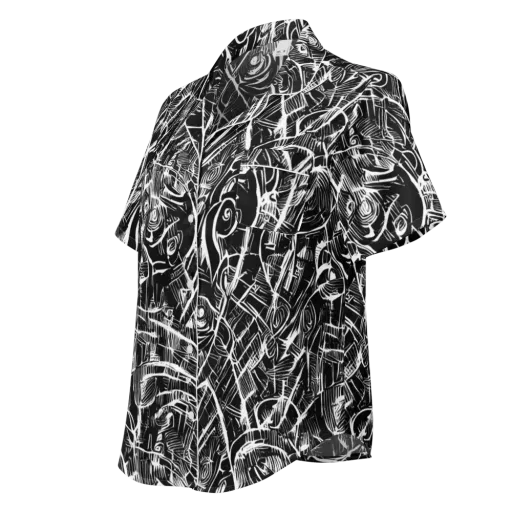 Noir Botanica on a Women's Short Sleeve Pajama Top