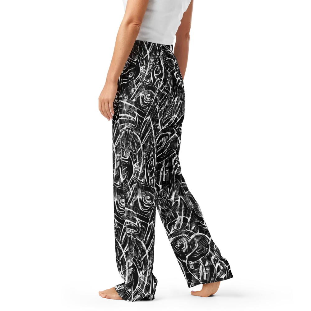 Noir Botanica on Women's Pajama Pants — Left
