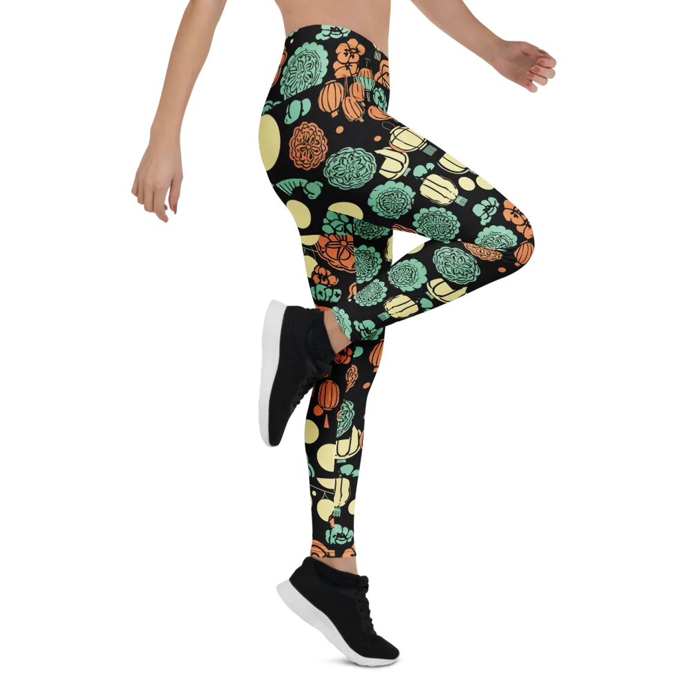 Midnight Festival on Leggings — Right