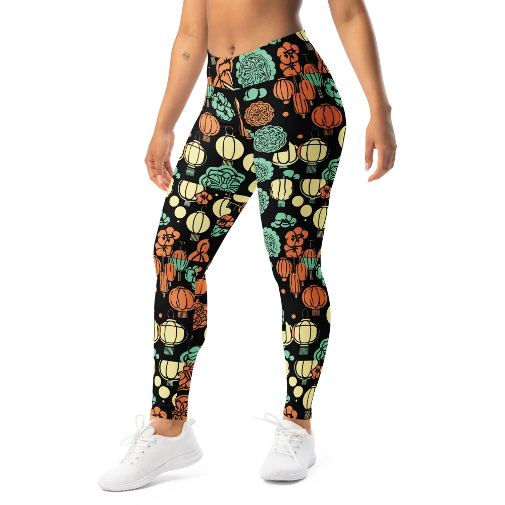 Midnight Festival on Leggings — Left Front