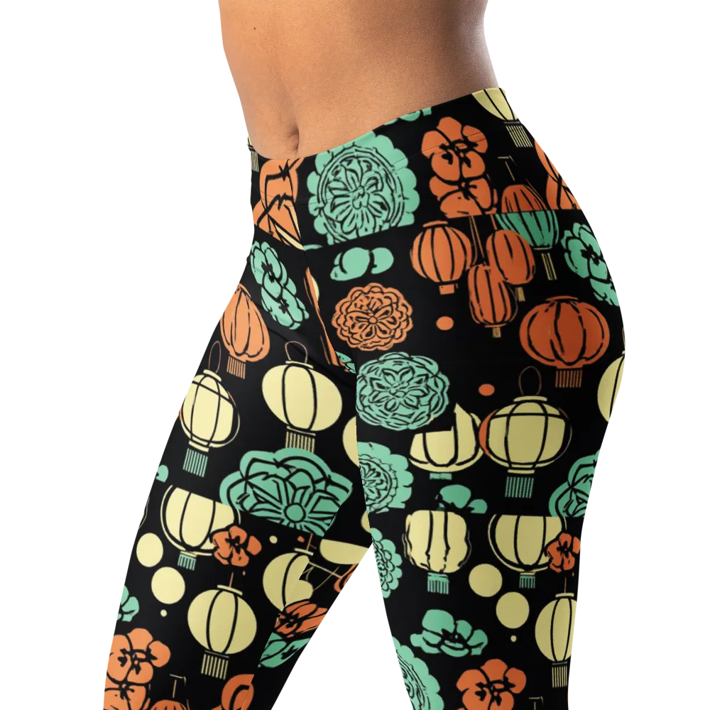 Midnight Festival on Leggings — Left Front