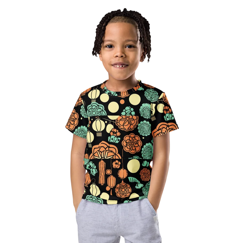 Midnight Festival on Kids Crew Neck T-Shirt — Front