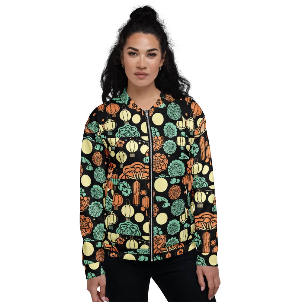 Midnight Festival on Bomber Jacket — Front