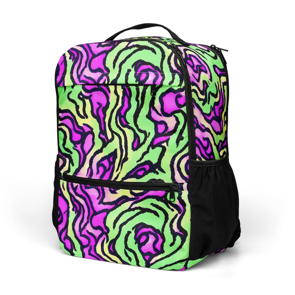 Mintchine Maze on Utility Backpack — Left Front