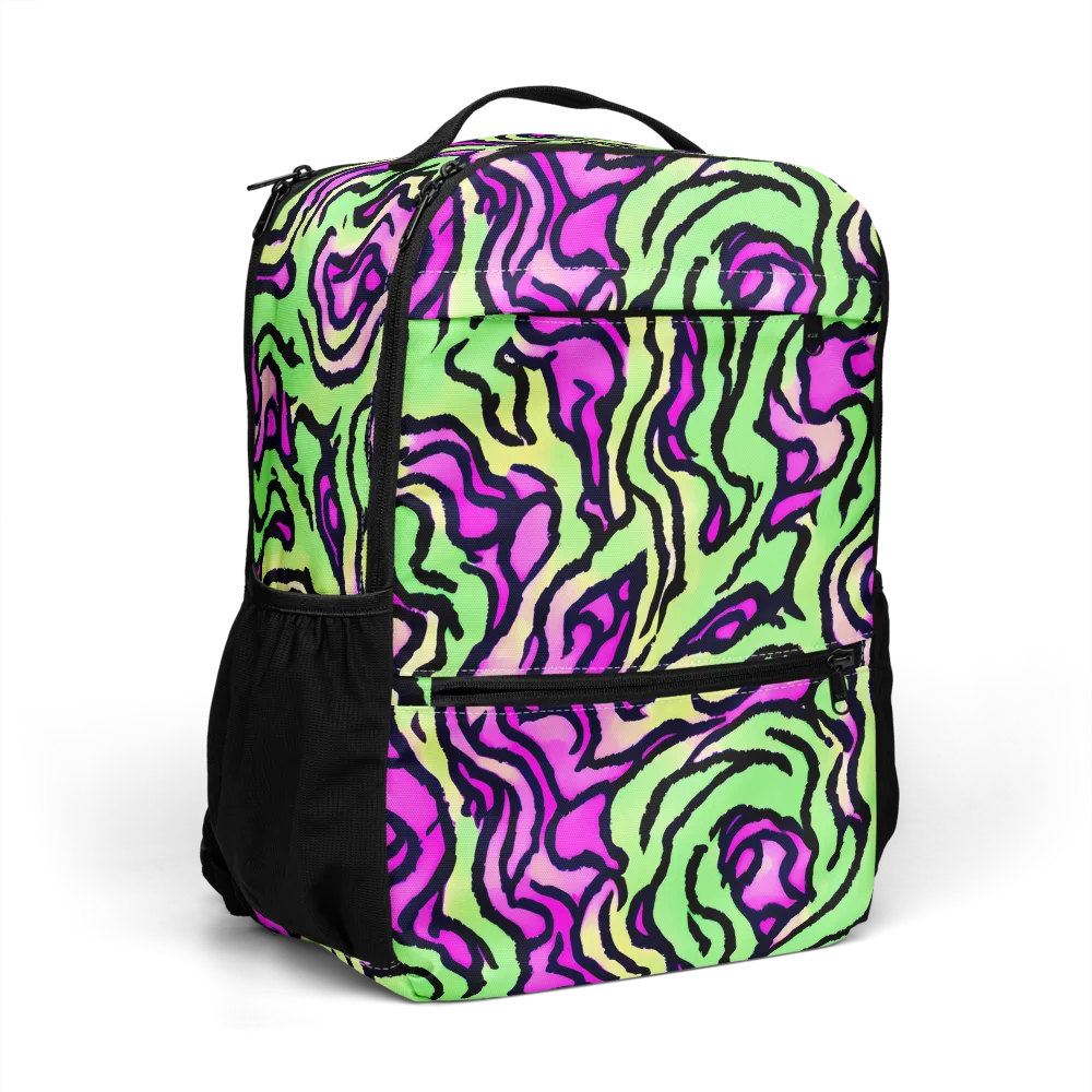 Mintchine Maze on Utility Backpack — Right Front