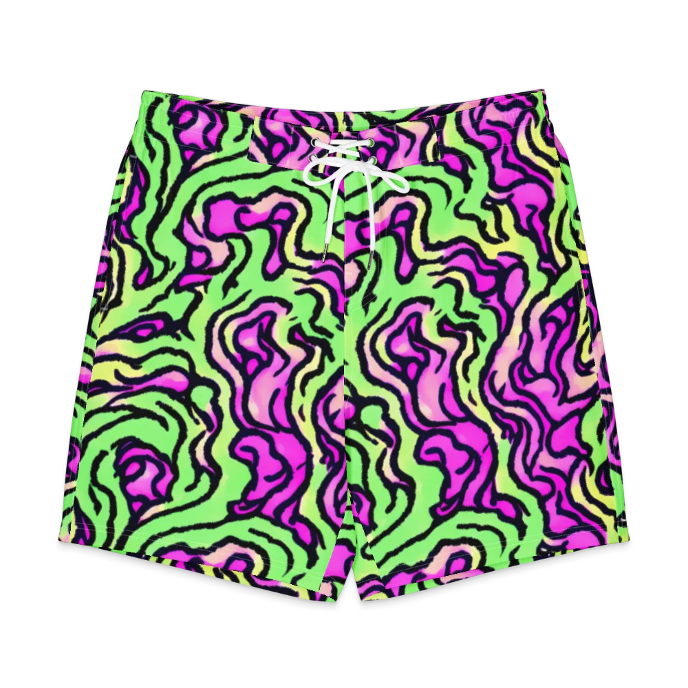 Mintchine Maze on Men's Board Shorts — Front