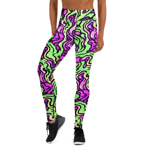 Mintchine Maze on a Yoga Leggings