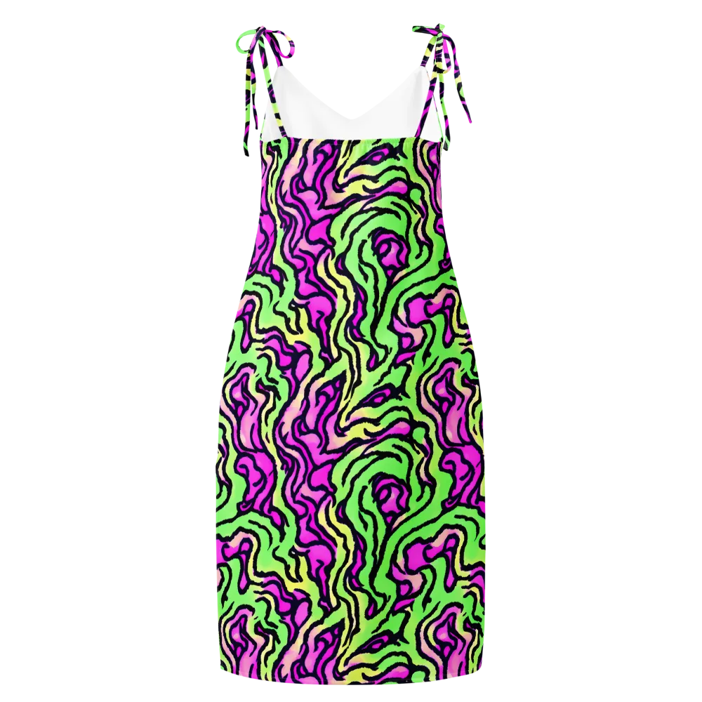 Mintchine Maze on Slip Dress — Back
