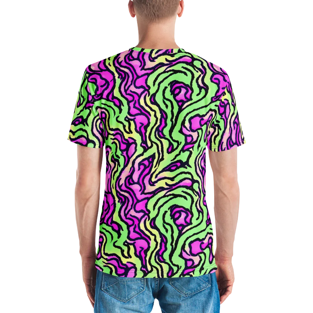 Mintchine Maze on Men's Crew Neck T-Shirt — Back