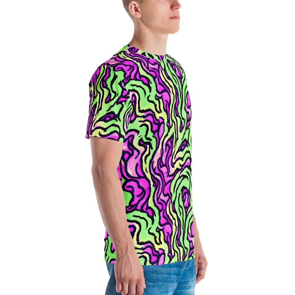 Mintchine Maze on Men's Crew Neck T-Shirt — Right