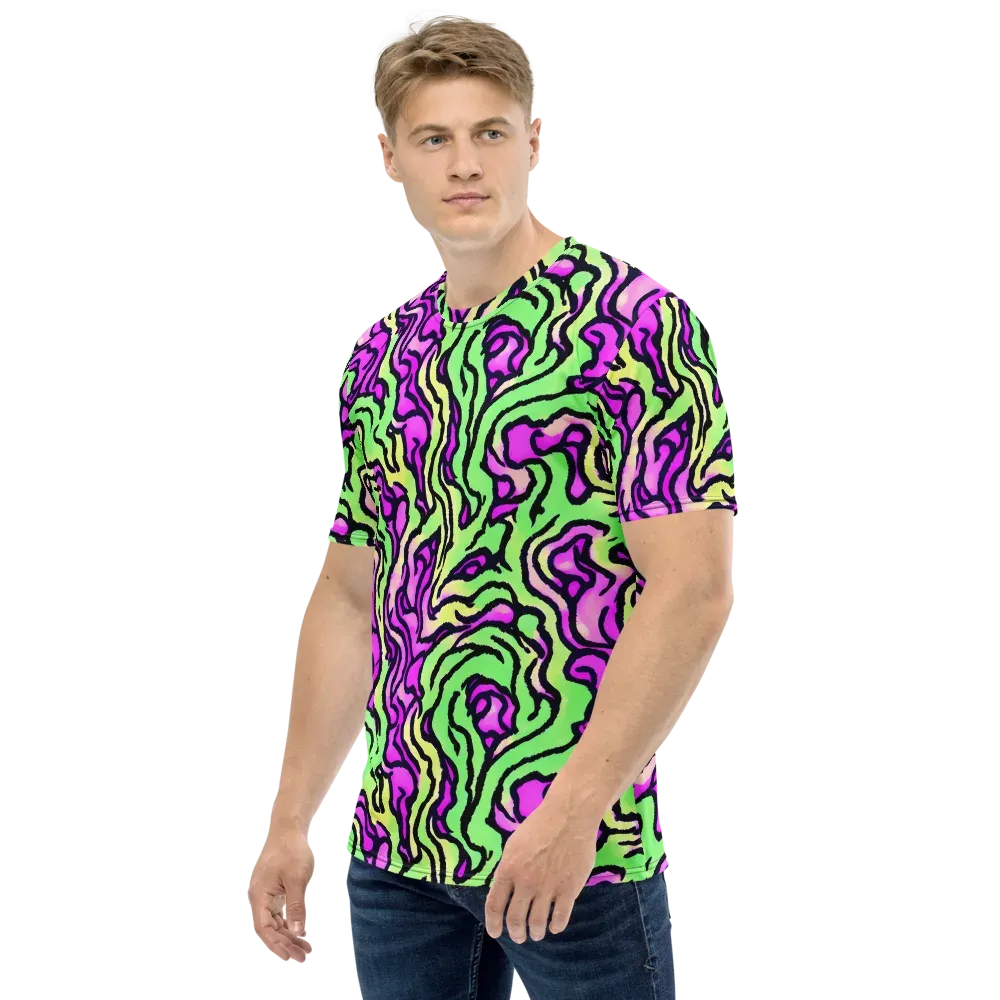 Mintchine Maze on Men's Crew Neck T-Shirt — Left