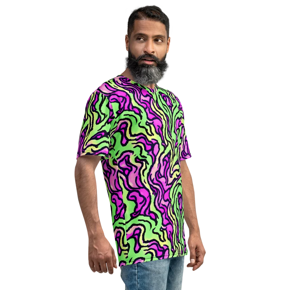 Mintchine Maze on Men's Crew Neck T-Shirt — Right