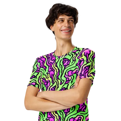 Mintchine Maze on a Men's Crew Neck T-Shirt