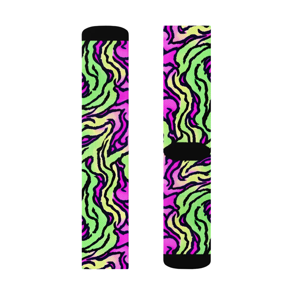 Mintchine Maze on Socks — Left Sock