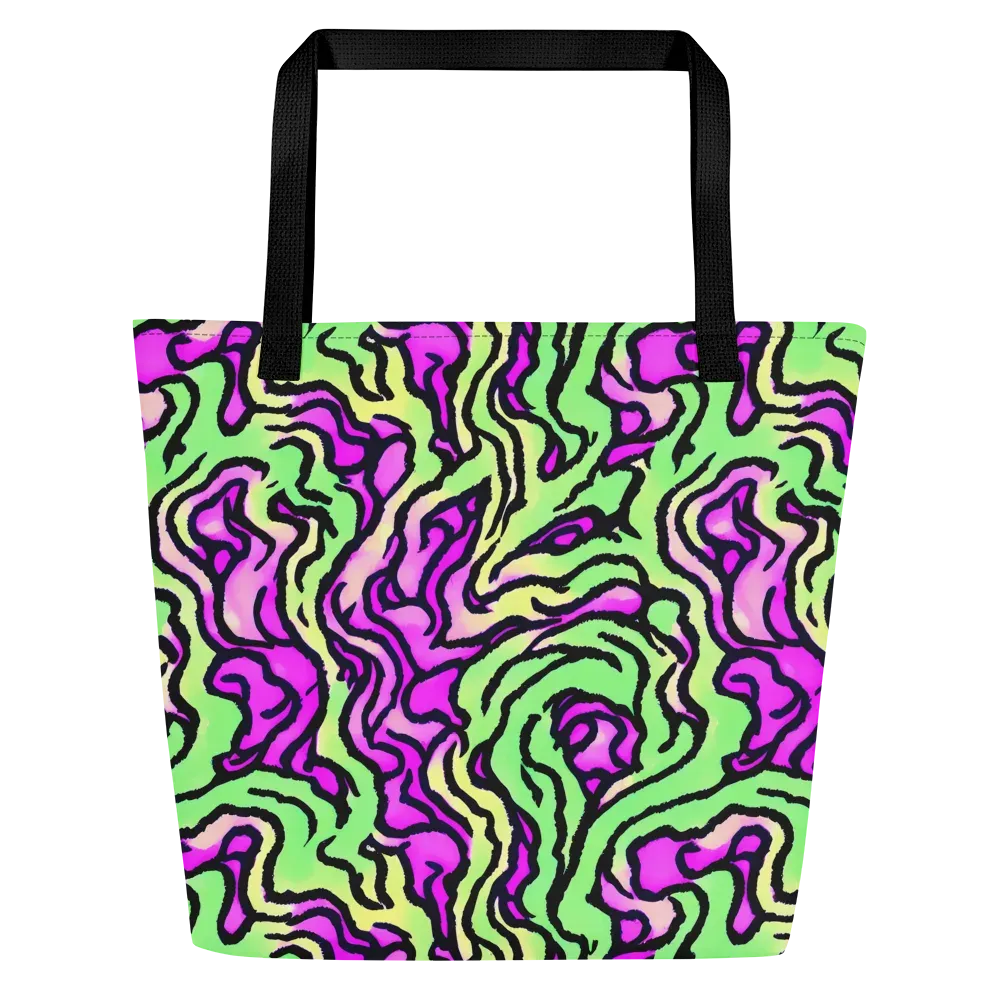 Mintchine Maze on Large Tote Bag W/ Pocket — Front