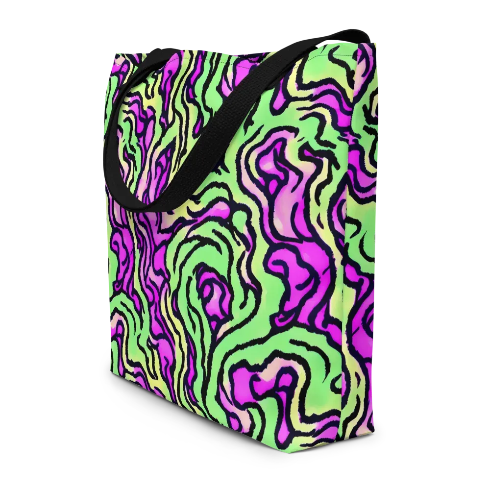 Mintchine Maze on Large Tote Bag W/ Pocket — Front