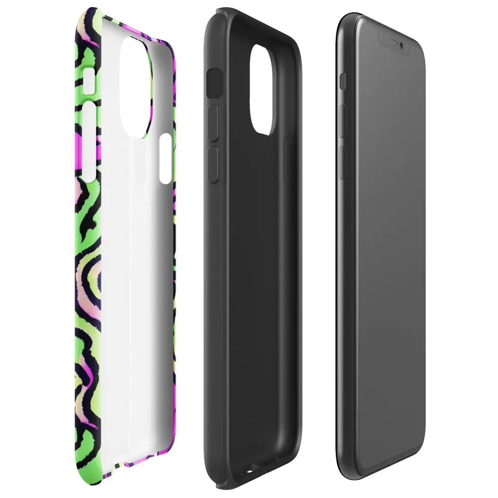 Mintchine Maze on Tough Case for iPhone® — Right