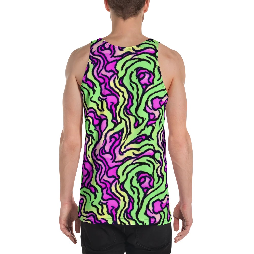 Mintchine Maze on Men's Tank Top — Back