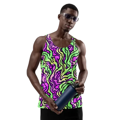 Mintchine Maze on a Men's Tank Top